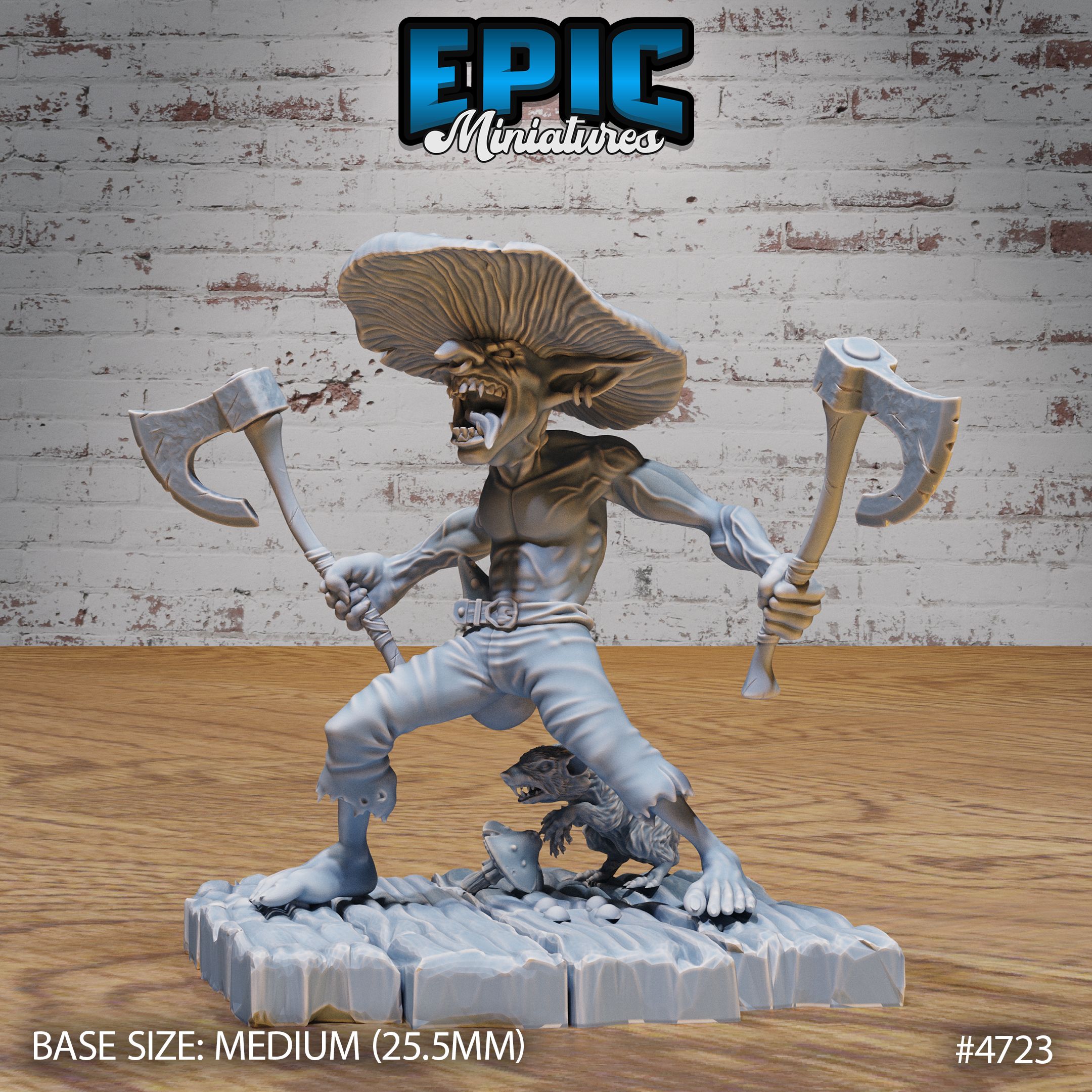 Mushroom Goblin / Goblinoid Fungus Warrior / Toadstool Beast / Spore Mold Monster / Evil Vegetation Ogre / Infested Creature Forest Siege Servan / Woodland Encounter